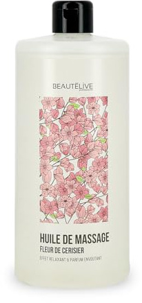 Beautélive - Huile de Massage Fleur de Cerisier - 1000ml