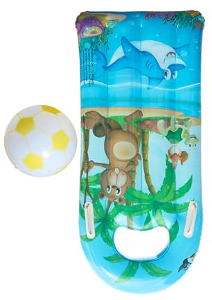 QSTDGVPW Tavola da Surf Gonfiabile, Bodyboard, Galleggiante Portatile per Piscina, Ausilio per Il Nuoto, Tavola Gonfiabile, Zattera Gonfiabile per Piscina per, Animale