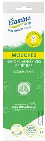 Etamine du Lys Pare Insectes Bandes Adhésives Fenêtres 4 unités