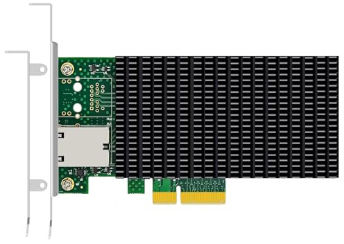 GLOTRENDS ST7381 1-port 10Gb RJ45 Ethernet Network Card with Intel X550 Controller, PCIE 3.0 X4 interface, Support Windows 11/10/Windows Server/Linux/ESX/VMware ESXi(Not Support Mac OS)