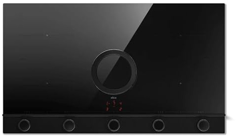Elica PRF0196324, Piano cottura a induzione con cappa aspirante integrata NIKOLATESLA UNPLUGGED EVO BL/A/90, Black