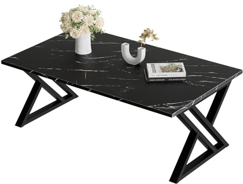 Garden 4 you Coffee Tables for living room,Wood Center Tea Side table,Small Low Coffee Table with Robust Steel Frame, for Living Room, Bedroom,Office and Balcony