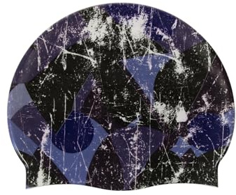 Arena HD Unisex elastisk silikonbadmössa för vuxna, träning av vattensport, fitness, badkläder, klorskydd, poolhatt för frekvent användning, repad, en storlek