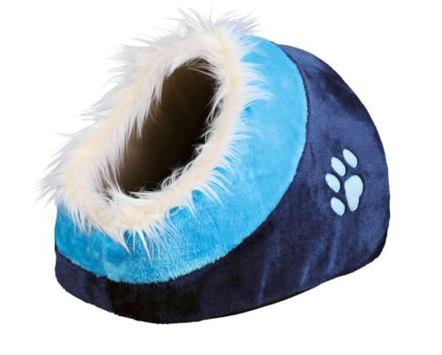 Trixie 36309 Kuschelhöhle Minou, 35 × 26 × 41 cm, dunkelblau/blau