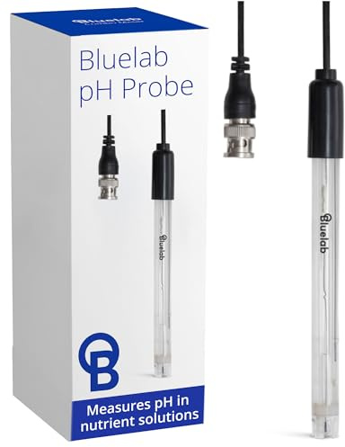 Bluelab PROBPH pH Probe for Water, Replacement Electrode for Meter, Monitor, and Controller with Easy Calibration, Tool for Hydroponic System and Indoor Plant Grow