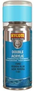 Hycote Double Acrylic Aerosol Car Spray Paint, Ford - Riviera Blue, 150 ml