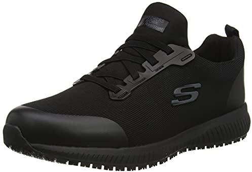 Skechers Herren Squad Sr Myton Sneaker, Black Textile Synthetic, 48 EU