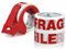 BOMEI PACK Klebeband, Paketklebeband, Paketband - Paketbänder zum Versandschachteln und Verpacken von Paketen 3Rollen, 48 mm x 66m (Red fragile)