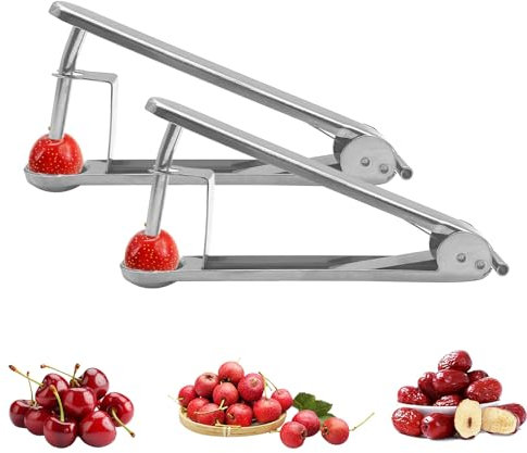 YEJAHY 2 pezzo di snocciolatore di ciliegia, snocciolatore di ciliegia, snocciolatore di prugna, per rimuovere rapidamente i noccioli di frutta