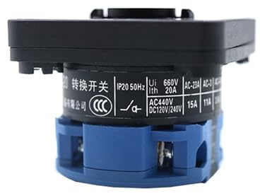 1 pz LW26-20/1 Interruttore di trasferimento 1 piano 1-0-2 440 V 20 A Selettore rotativo On-Off-On 3 posizioni Interruttore di commutazione a camma(0-1)