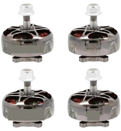 4 Uds 2807 6S 1300KV Motor sin escobillas, Compatible con RC Dron de Carreras visión en Primera Persona Piezas cuadricóptero Accesorios
