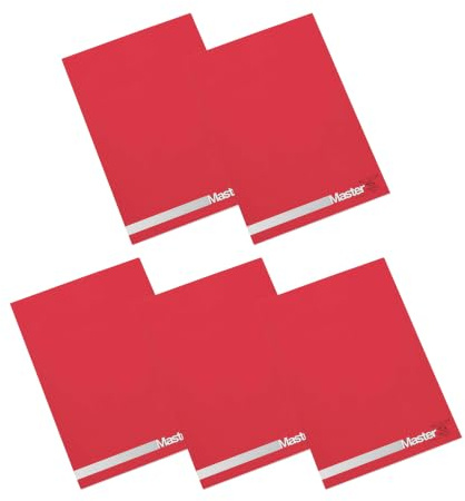 Confezione 5 pezzi Blocco MASTER collato A4,quadretto 1 cm