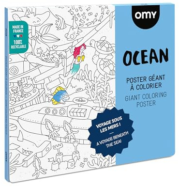 OMY Poster zum Ausmalen 40,4 x 26 x 24 cm orange