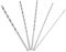 5pcs Extra Langes Holzbohrer Bohrer Set, Hochgeschwindigkeitsstahlbohrer Satz Stellte Gerade Schaft Spiralbohrer Werkzeug 2-5mm
