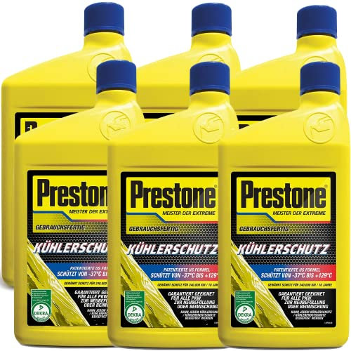 dederichs GmbH Prestone AF2100LD Kühlerschutzmittel Gebrauchsfertig Set, 6X 1 Liter