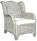Homgoday Sessel mit Kissen Fernsehsessel Loungesessel Relaxsessel Fernsehsessel TV-Sessel Lesesessel Einzelsofa Ruhesessel Einzelsessel für Wohnzimmer Schlafzimmer Grau Natur-Rattan und Leinen