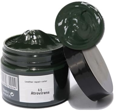 Donubiiu Balsamo Ricolorante per Pelle, Crema Ricolorante per Pelle, Balsamo Riparatore e Cura del Colore per Pelle, Kit di Riparazione del Colore per Pelle per Mobili, Divani, Sedili Auto (13 Verde