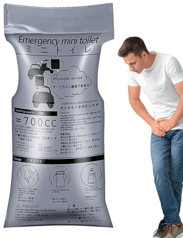 Urinpåsar för män,Travel Pee Bag 700ml Unisex bärbara sjukväskor