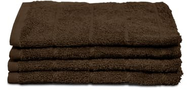 SEDALINNNE - Pack de 4 Paños de Cocina 45x45 cm, 100% Algodón 450 g/m² con Colgador - Marrón