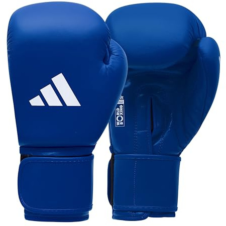 adidas AIBA Boxing Gloves Boxhandschuhe, Blau, 12 oz