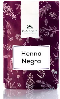 Camassia Henna (Alheña) negra | Tintes vegetales para el pelo | Henna (Alheña) negra para teñir el pelo de una forma natural. | 100gr