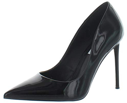 Steve Madden Vala Pumpe für Damen, Schwarz (schwarzer Lack), 40 EU