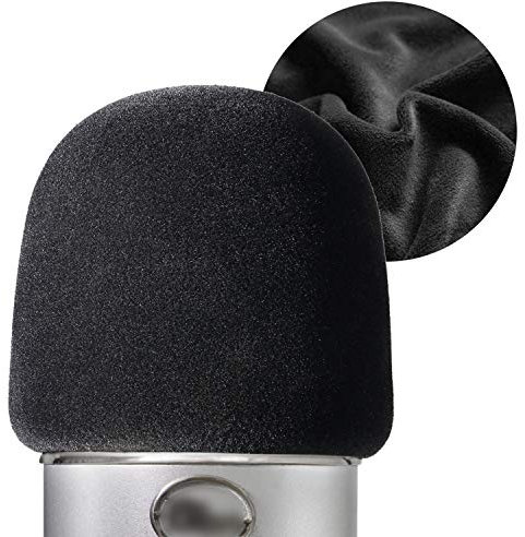 Blue Yeti Popschutz - Mikrofon Blue Yeti Pop Filter mit Beflockungs Fläche für Blue Yeti, Yeti Pro Kondensator Mikrofone von YOUSHARES