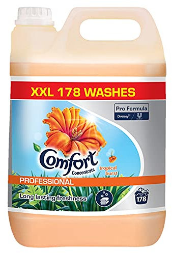 Comfort XXX Concentrated Professional Tropical Burst 178 Washes 5L with Long Lasting Freshness