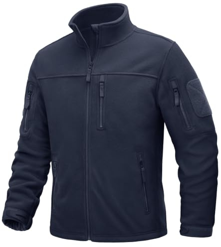 TACVASEN Chaqueta de Hombre Chaquetas Tácticas de Invierno Chaqueta de Trabajo a Prueba de Viento Chaqueta Polar con Bolsillos