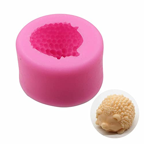 Moldes Velas Silicona Forma Erizo - 3D jabón velas bricolaje jabón manuales hacer manualidades Herramientas de Manualidades, Velas Caseras, Pastel, Chocolate, hacer vela de flores