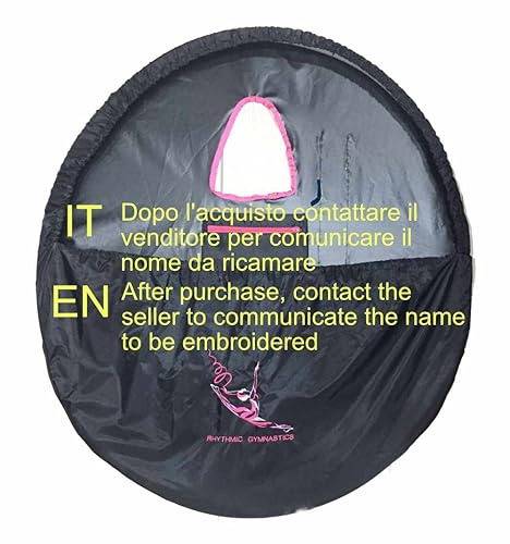 danza più Sacca Ginnastica portattrezzi (Nero + nome)