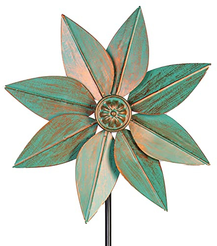 DREAMYSOUL Moulin à Vent cinétique en métal pour Cour et Jardin, 96,5 cm