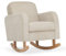 CuddleCo Etta Nursing Chair - Rocking Armchair Sand - Maternity/Breastfeeding Rocker Chair for Nursery