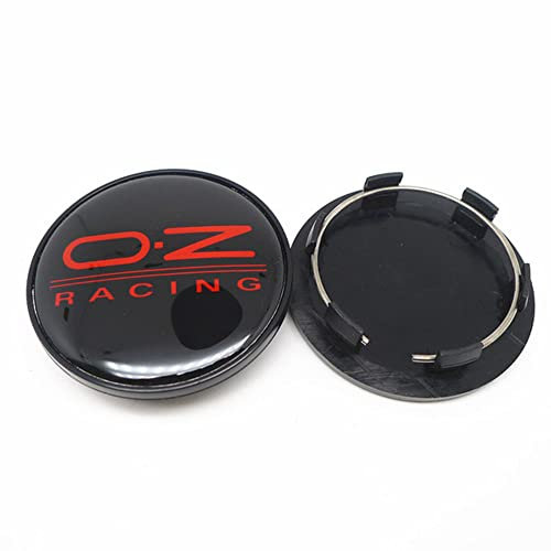 HYGGLY 4 Stück Nabendeckel Radnabenkappen, für OZ Racing 69mm Felgendeckel Felgenkappen Radnabenabdeckung Wasserdicht Staubdicht Schmücken Zubehör,A1