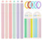 13 Stück Textmarker Set, Textmarker Pastell mit Haftnotizen Tabs und Highlight Strips, Pastell Textmarker Marker Pastell, perfekt zum Hervorheben von Tagebuch oder Notizbuch in Schule, Büro