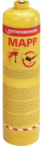 Rothenberger MAPP Gas HPC, 7/16 inch, Yellow Metal Blowtorch