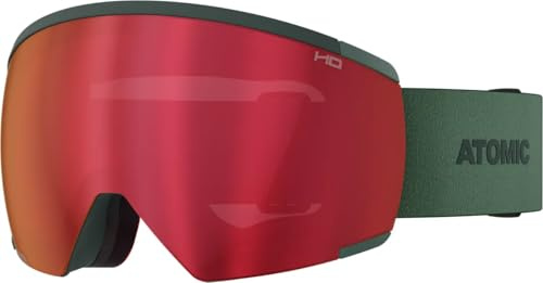ATOMIC REDSTER L HD Skibrille I Große Ski- & Snowboardbrille mit HD Scheibentechnologie für klare Sicht I Damen- & Herren-Ski-Brille mit Live Fit Rahmen für individuelle Passform