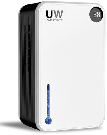 Deshumidificador, Deshumidificador de humedad. Desumidificador electrico. 2 Niveles. Modo noche, Apagado Automático. Para habitaciones y baños de 15 a 35 m2. Silencioso. Anti humedad armarios