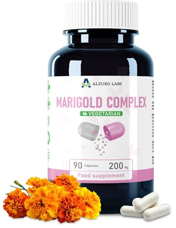 Alzuro Labs Lutéine 40 mg et Zéaxanthine 8 mg | Complexe Oculaire | Vitamine A, C et Zinc pour une Vision Normale | 90 Gélules Véganes | GMP et Testé en Laboratoire