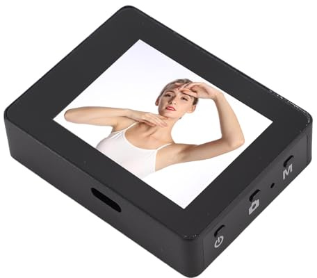 Gedourain Pantalla Selfie Magnética Inalámbrica Pantalla Clara para Vlog Transmisión en Grabación de Video Cámara Trasera, Soporte Ligero Portátil iOS para Creadores de Contenido (Negra)