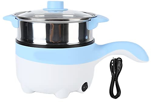 Phefop Pentola Elettrica Multifunzione per Auto Elettrica 24V 2L Forte Potere Cottura Veloce con Protezione Dallo Spegnimento Spegnimento Automatico per Camionisti (Padella 2 litri 24V