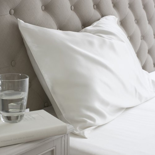 Jasmine Silk 100% 19 Momme Charmeuse Silk Pillowcase Cot Bed (IVORY) 40 x 60cm