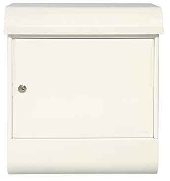 MEFA Paketbriefkasten Magnum 495 (Postkasten mit schloss, mit Ablageblech Größe 573x 430x310 mm) Verkehrsweiß, 495000M