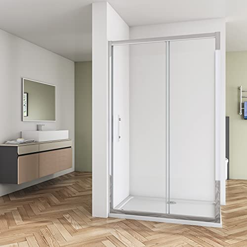 Huiyang 1500mm Shower Enclosure Walk in Sliding Door Cubicle and 1500x700mm Tray 8mm Nano Glass