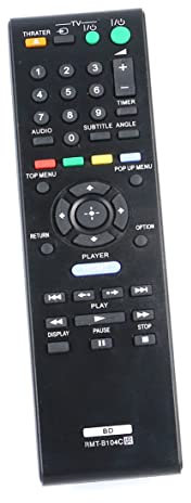 Télécommande de Remplacement AULCMEET RMT-B104C Compatible avec Sony Audio CD/DVD Blu-Ray Player BDP-S360T BDP-N460 BDP-BX37 BDP-S570 BDP-S580 BDP-S780 BDP-S300 BDP-S350