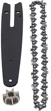 Ensemble de chaîne de tronçonneuse, kit de pignon de chaîne de plaque de guidage en acier ergonomique pour mini tronçonneuse électrique