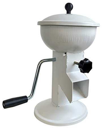 Uzman Casse-noisette en blanc avec manivelle et design élégant - Fonctionnement manuel confortable