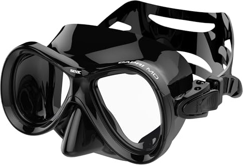SEAC Capri SLT, Máscara de Buceo de Vidrio Templado, 2 tamaños Disponibles