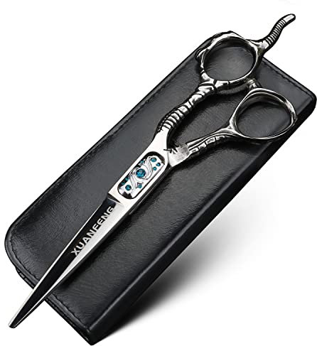 Forbici professionali da taglio e forbici per capelli da 6 pollici JP440C in acciaio per tagliare i capelli e diradare le forbici, adatte per famiglie o barbieri