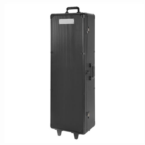 DJJYCTNM Fencing Wheel Bag, Fencing Luggage Combination Lock Bag for Mask Sword and Fencing Suit - Can Hold 2 Swords (Color : Black)